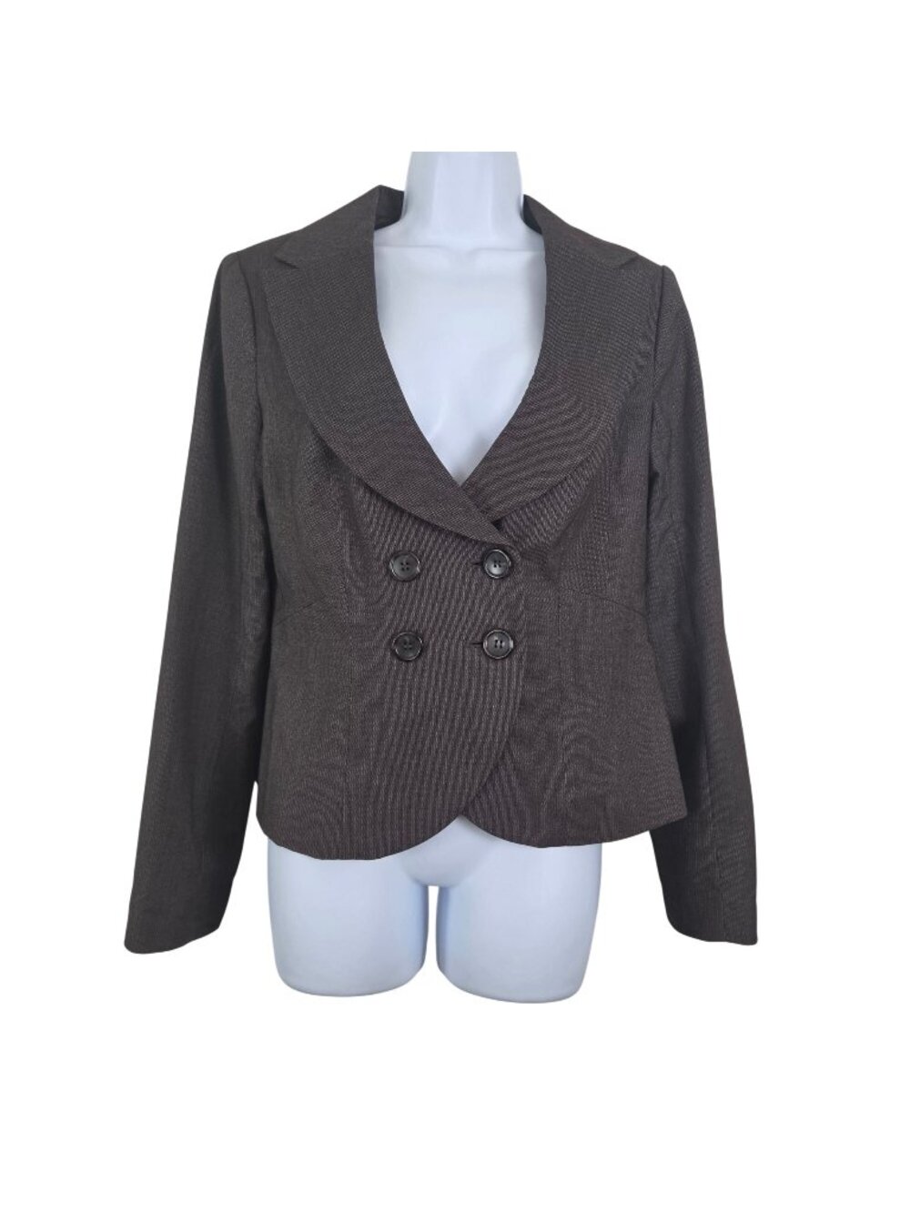 The Limited Womens Brown Pinstripe 2-Piece Suit Jacket & Cassidy Fit Pants Size - Picture 1 of 15
